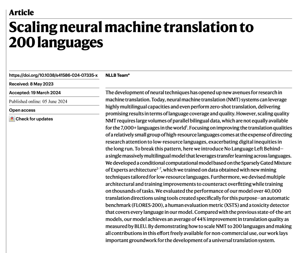 Breaking the Language Barrier for All: Sparsely Gated MoE Models Bridge the Gap in Neural Machine Translation