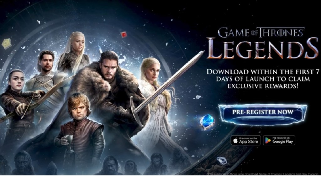 Zynga will launch Game of Thrones: Legends on mobile on July 25