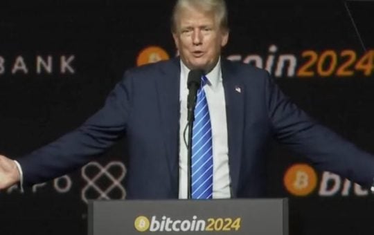 Trump speech at Bitcoin 2024 triggers $24M in long liquidations amid market volatility