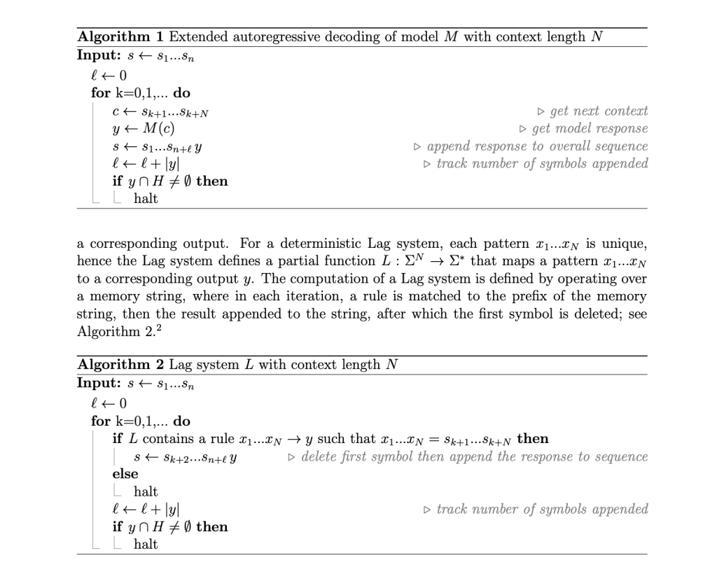 Researchers from Google DeepMind and University of Alberta Explore Transforming of Language Models into Universal Turing Machines: An In-Depth Study of Autoregressive Decoding and Computational Universality