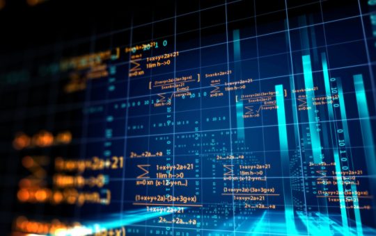 Image of a blockchain coding concept